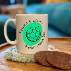 Personalised Premier Dad Football Mug