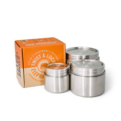 Twist & Lock Leakproof Trio - Premium Stainless Steel Food Storage Containers