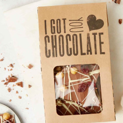 Hazelnut and Cranberry Milk Chocolate Shards | Handmade Flavoured Chocolate Gift | Belgian Milk Chocolate | Fairtrade
