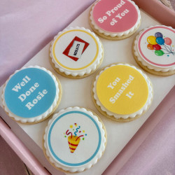 Well Done Exams Letterbox Personalised Biscuit Gift