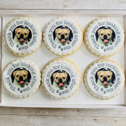 Personalised Pet Photo Biscuits – Edible Gift Box for Dog or Cat Lovers – Unique Animal Lover Gift
