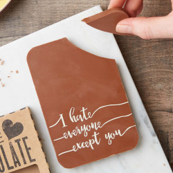 You Are My Person Gifts | Funny 'I hate everyone except you' Milk Chocolate Bar | Belgian Chocolate | Fairtrade
