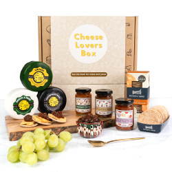 Cheese Lovers Selection Gift Box – Artisan Cheese, Chutneys & Sourdough Crackers – Ideal Foodie Hamper Set