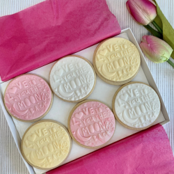 Romantic Letterbox Biscuit Gift - Love You To The Moon & Back - Ideal Anniversary Gift or Valentine’s Day Gift