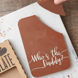 Chocolate Gift for Dad | 'Who's The Daddy?' Milk Chocolate Bar | Fairtrade | Belgian Chocolate | Handmade