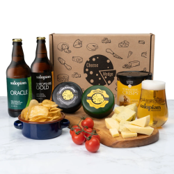 Cheese & Beer Gift Hamper - Artisan Cheese & Craft Beer Pairing - Luxury Food Gift for Him or Her