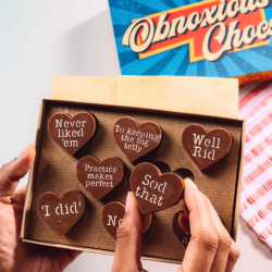 Funny Divorce Chocolate Gift | A Box of Obnoxious Chocs for a Divorced Friend | Belgian Milk Chocolate | Fairtrade