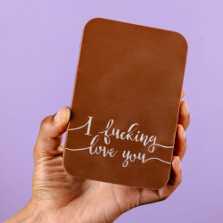 Funny Gifts for Friends | 'I F***ing Love You' Milk Chocolate Bar | Handmade | Fairtrade | Belgian Chocolate