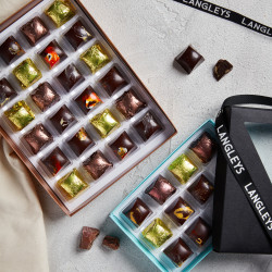 Dark Chocolate Rocky Road Gift Box of 24 - Handmade in Cornwall