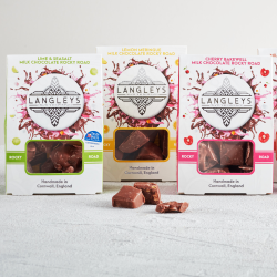 Rocky Three - Chocolate Rocky Road Selection - 3 x 80g Cartons - Handmade in Cornwall