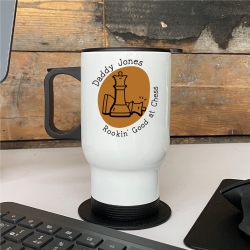 Personalised Chess Dad Travel Mug