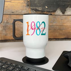 Personalised Birth Year Travel Mug