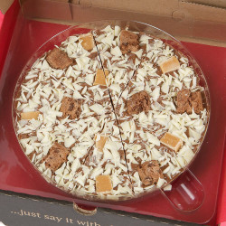 Crunchy Munchy Chocolate Pizza Close Up