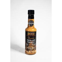 Garlic & Habanero Hot Sauce - Medium Chilli Sauce - Bold & Fiery Flavour - 157g Bottle