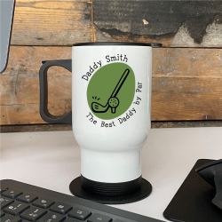 Personalised Golf Dad Travel Mug