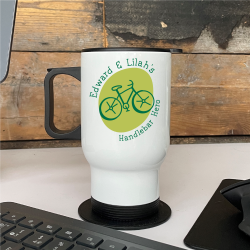 Personalised Cyclist Dad Travel Mug