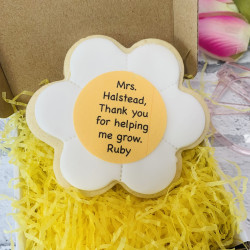Thank You Teacher Gift - Large Personalised Biscuit - Edible End-of-Term Treat