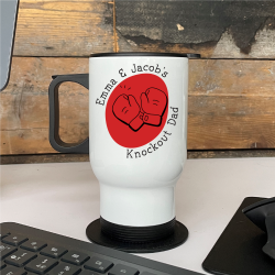 Personalised Knockout Boxing Dad Mug