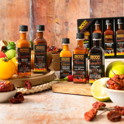 Mini Hot Sauce Gift Set - 5 Artisan Chilli Sauces - 60ml Bottles - Spicy Taster Pack for Chilli Lovers