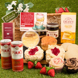 The Pimm's & Cupcake Cream Tea Hamper