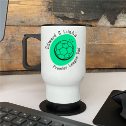 Personalised Premier Dad Football Travel Mug