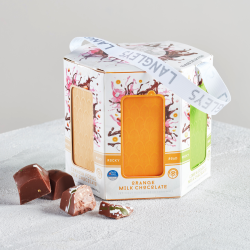 Cornish Seaside Milk Chocolate Carousel – 21-Piece Gift Box - Lime & Seasalt, Orange, Cornish Fudge Rocky Road