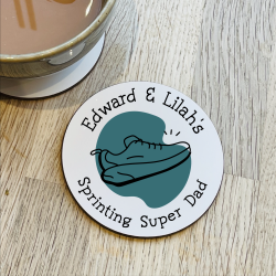 Personalised Runner Dad Coaster