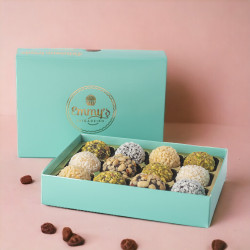 Vegan Brazilian Brigadeiro Truffles – Handmade Chocolate Box of 12 - Gluten Free and Dairy Free Gift