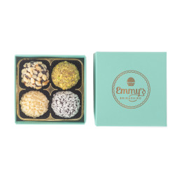 Vegan Brazilian Brigadeiro Truffles - Handmade Chocolate Box of 4 - Gluten Free & Dairy Free Gift