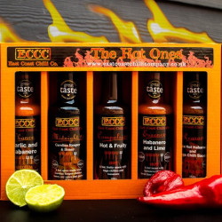 The Hot Ones Chilli Sauce Gift Set - 5 Extra Spicy Hot Sauces – 150ml Bottles – Perfect Gift for Chilli Fans