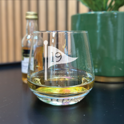 Personalised 19th Hole Golf Whisky Glass