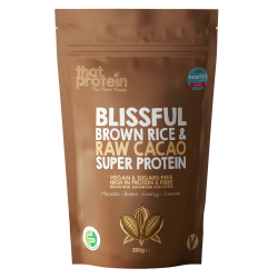 Vegan Brown Rice & Cacao Protein Powder - 250g, Low FODMAP, Chemical-Free