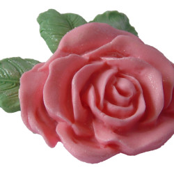 Extra Large Glittered Rose Cake Topper - Handmade Edible Decoration