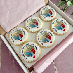 Personalised Thank You Biscuit Gift Box - Edible Photo Cookies - Letterbox Friendly