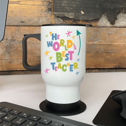 Personalised The World's Best Teacher Travel Mug