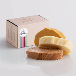 Happy Birthday Slab Fudge Trio - 3 Gourmet Flavours - Handmade Fudge Gift Box