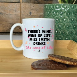 Personalised Water Of Life Teacher Mug