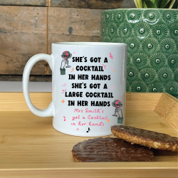 Personalised Whole World In Her Hands Teacher Mug