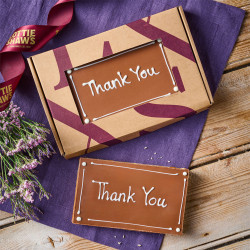 Thank You Millionaire&rsquo;s Shortbread Gift - Hand Piped, Letter Box Friendly
