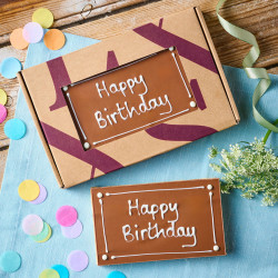 Birthday Millionaire's Shortbread Gift - Hand Piped, Letter Box Friendly