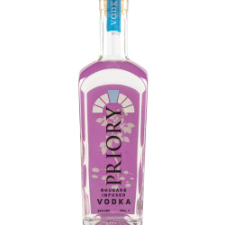 Priory Rhubarb Infused Vodka - 700ml Bottle - Potato-Based Spirit - 36% ABV
