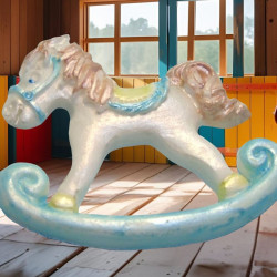 Rocking Horse, Birthday, Baby Shower, Horse Cake Topper