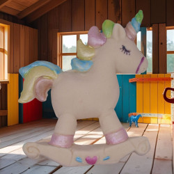 Rocking Horse Unicorn Cake Topper - Ideal for Birthdays & Baby Showers
