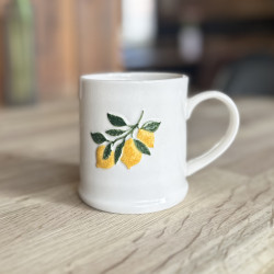 Embossed Lemon Branch Mug