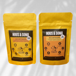 Coffee Alternative Sample Pack - No-Caff, 2 x 28g, one lo-caff and one no-caff and Lo-Caff Duo, 2 x 28g