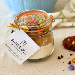 Baking Kit - Chocolate Spotty Dotty Cookie Mix Kilner Jar with Smarties