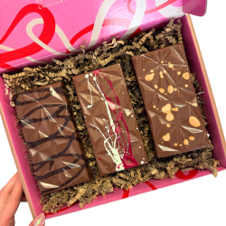 Stuffed Chocolate Bar Selection Box - 3 XL Belgian Chocolate Bars