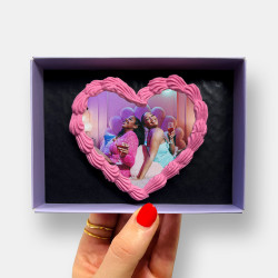 Edible Photo Heart Letterbox Cookie