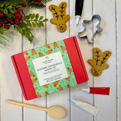 Christmas Baking Set - Gingerbread Reindeer Biscuit Baking Kit Gift Box