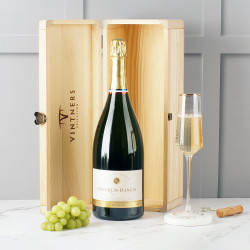 Champagne Magnum Gift in Wood Box